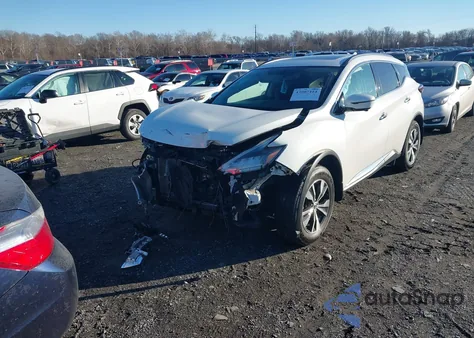 2019 Nissan Murano Sv z USA, uszkodzony, nr VIN 5N1AZ2MS8KN143989